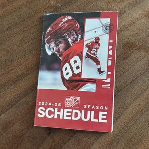 NHL 2024-2025 Detroit Red Wings - Pocket Schedule with #88 Patrick Kane